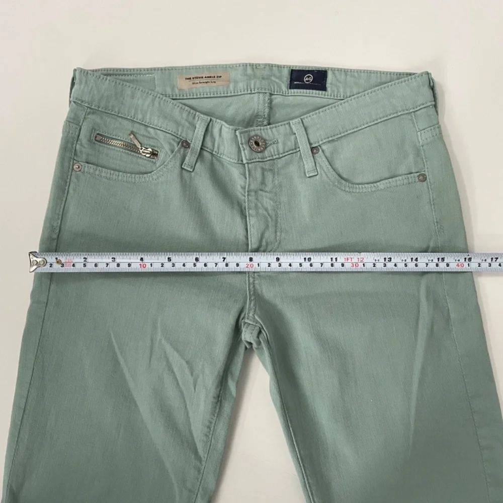 AG Adriano Goldschmied The Stevie Ankle Zip Slim Straight Leg Size 26R - Picture 11 of 13